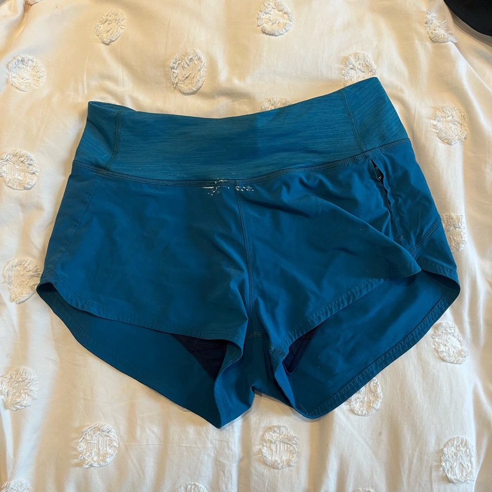 Women's Blue Athletic Shorts